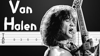 Eruption  Van Halen Guitar Tutorial Guitar Tabs Guitar Lesson [upl. by Dannel461]