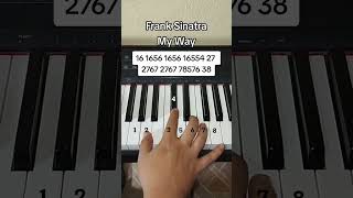 Frank Sinatra My Way piano tutorial amimanera [upl. by Nanette]