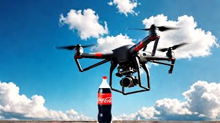 Dropping Coke Bottle 100 Feet Form Drone Bottle Drop Test [upl. by Bride]