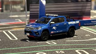 Unboxing Tarmac Works Hobby64 Toyota Hilux Official Car [upl. by Yalahs312]