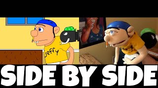 SML Movie Jeffy Gets Expelled Animation and Original Video  Side by Side [upl. by Tunnell]