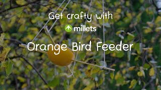 Get Crafty with Millets  How to Make an Orange Bird Feeder [upl. by Ward75]