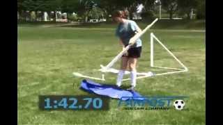 Portable Soccer Goals for Sale  Farpost Portable Soccer Goals Sharp Shooter Demo [upl. by Vitkun]