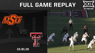 Oklahoma State vs Texas Tech amp Patrick Mahomes 103115 Football Full Game Replay [upl. by Ozan]