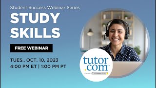 Study Skills  Student Success Series  Tutorcom [upl. by Onilatac]