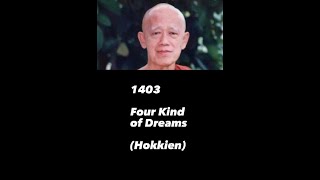 Bhante Suvanno Dhamma Talk 1403 Four Kind of Dreams [upl. by Stillas155]