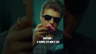 Valimai Movie Runtime Of Hindi Version Shorts AjithKumar [upl. by Eecal]