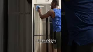 Stainless Steel Cleaner What works the best homemaintenance refridgerator stainlesssteel [upl. by Elsy]