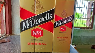 McDowells No1 superior whisky original price in kolkata west bengal [upl. by Annatnom689]