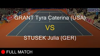 GRANT Tyra Caterina USA VS STUSEK Julia GER  Open Super 12 Auray 2020 [upl. by Laira]