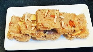 नारळाच्या वड्या  How To Make Narali Vadi  Coconut Burfi Recipe  MadhurasRecipe [upl. by Kerwinn]