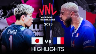 LEGENDARY MATCH  JAPAN vs FRANCE  Mens VNL 2023 [upl. by Matthiew835]