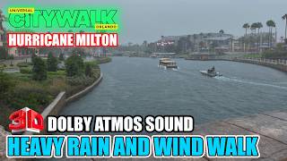 Hurricane Milton Walk Around City Walk at Universal Studios Orlando [upl. by Allertse]