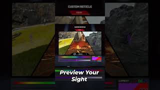 How to CUSTOMIZE your RETICLE COLOR in Apex Legends  Shorts [upl. by Werna]