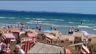 4k Scharbeutz Strand 300724 DEUTSCHLAND Foks Jg [upl. by Marne]