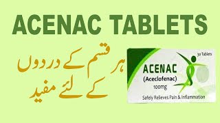 Acenac tablets uses and side effects in urdu  Acenac tablets for body pains [upl. by Eeliram]