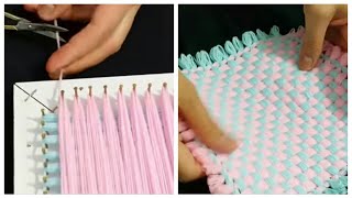 KASNAK LİF ÖRNEĞİ YAPIMI  How to made loom knitting [upl. by Ecarg941]