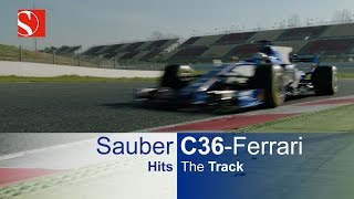 Sauber C36Ferrari Hits The Track [upl. by Nnylcaj]