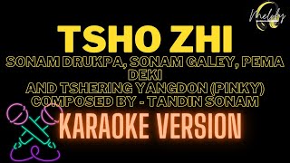 TSHO ZHI  KARAOKE VERSION   Sonam Drukpa Sonam Galey Pema Deki and Tshering Yandon  Pinky [upl. by Rubel661]