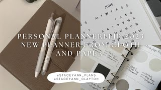 Personal Planner 2023 Flip New cloth and paper foundation planner [upl. by Farlee]