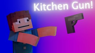 Kitchen Gun  Minecraft Animation [upl. by Macnamara]