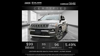 2023 Jeep Compass 4x4 Limited  Vaughan Chrysler Stk 230860 [upl. by Aslehc583]