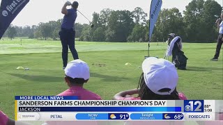 2023 Sanderson Farms champion takes part in golf clinic [upl. by Rovner859]