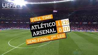 UEL Fixture Flashback Arsenal 12 Atlético [upl. by Larianna]