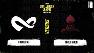 Limitless vs timbermen  ESL Challenger League S48  NA [upl. by Yerga]