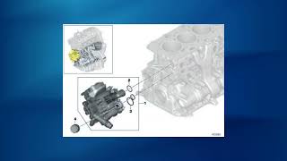 Sistema de refrigeracioncaja termostato para BMW F2x F3x Gx Original BMW [upl. by Lezned318]