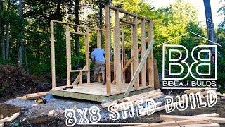 8x8 Shed  Hen House Pt 1 [upl. by Lenox]