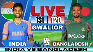 🔴 Live India vs Bangladesh 1st T20 Live Match Score amp Commentary  IND vs BAN Live match Today [upl. by Fitts]