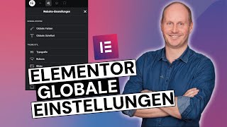 Elementor Globale Einstellungen  Website effizienter erstellen mit Farben und Schriften [upl. by Anytsyrk]