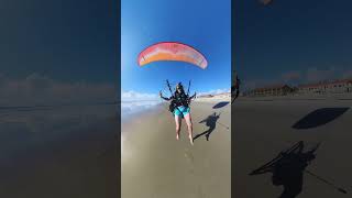 Paramotor Foot Drag  the Beach paramotor aviation adventure beach sand insta360x3 travel [upl. by Safir]