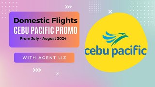 Cebu Pacific Promo for Domestic Flights  Liz Calim [upl. by Mildrid]