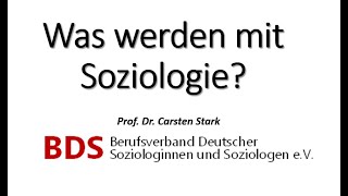 Was werden mit Soziologie [upl. by Anawad]