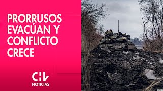 INTERNACIONAL  TENSION RUSIAUCRANIA Separatistas prorrusos inician evacuación de civiles a Rusia [upl. by Tibbs]