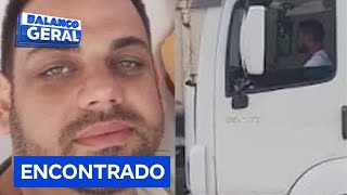 Caminhoneiro de MG que desapareceu em SP é encontrado [upl. by Eylhsa]