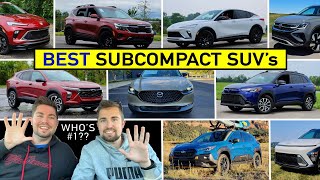 BEST Subcompact SUVs to Buy Now  Our Expert Ranking After Reviewing Them All [upl. by Lyrahs]