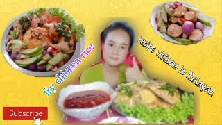 Vlog 1chicken rice recipe vietnam in malaysia [upl. by Erapsag]