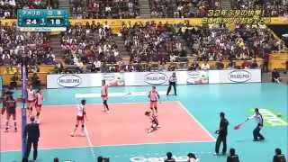 World Championship Volleyball Women 2010 Japan vs Usa 32 PART 1 [upl. by Peatroy621]