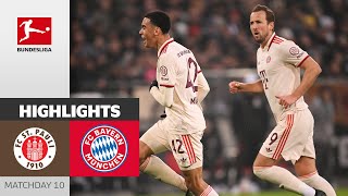 Bayern Extend Their Lead  St Pauli  FC Bayern München 01  Highlights  MD 10 – Bundesliga [upl. by Aelc615]