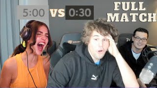 Magnus trolls Alexandra with only 30 secs on his STREAM  FULL MATCH [upl. by Janel454]