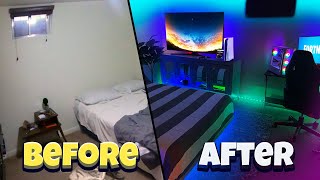 I turned my messy room into my DREAM Gaming setup Everyone was SHOCKED [upl. by Nations159]