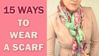 How to wear a scarf around your neck in 15 different ways [upl. by Shirah]