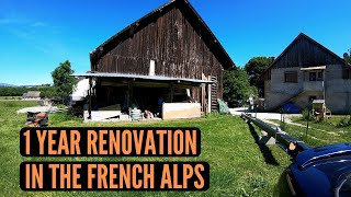 1 YEAR RENOVATION TIMELAPSE  UN APPARTEMENT DANS UNE GRANGE [upl. by Gigi]