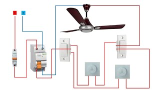 two way switch control two dimmer [upl. by Yatzeck]