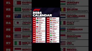 Motorsports 2024 calendar f1 formula1 motorsports [upl. by Alessandro]