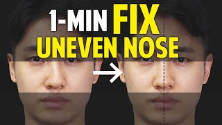 Fix Uneven Nose｜Facial Asymmetry in 1Minute｜Balancing Exercise [upl. by Hanleigh]