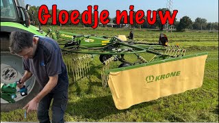 Nieuwe Krone Swadro S460 hark [upl. by Wayolle]